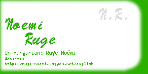 noemi ruge business card